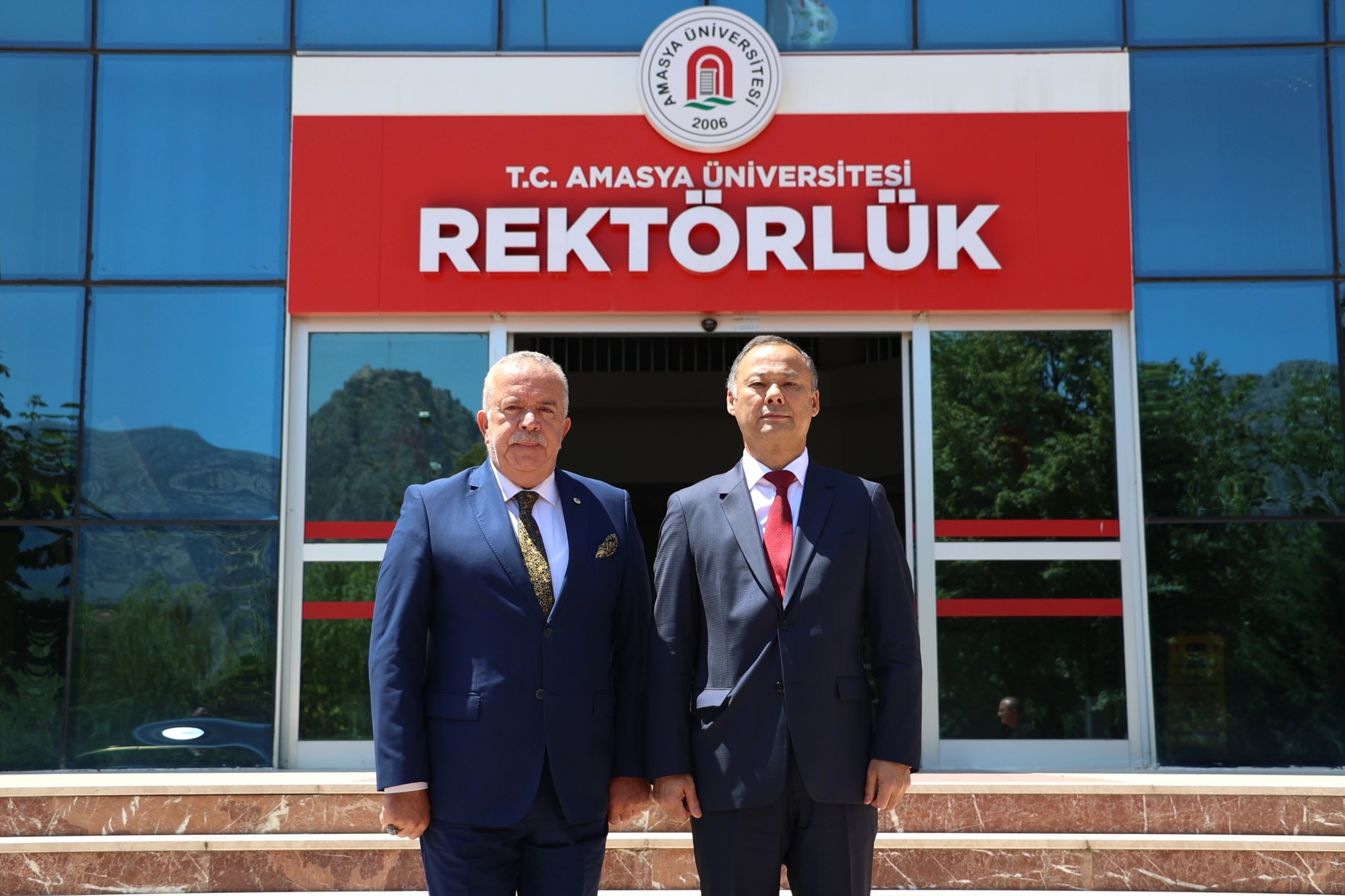 Amasya Üniversitesi'ne Kırgızistan'ın Ankara Büyükelçisi Ruslan Kazakbaev Ziyareti