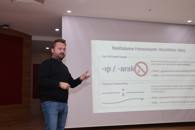Amasya Üniversitesinde Resmî Yazışma Kuralları Eğitimi Düzenlendi