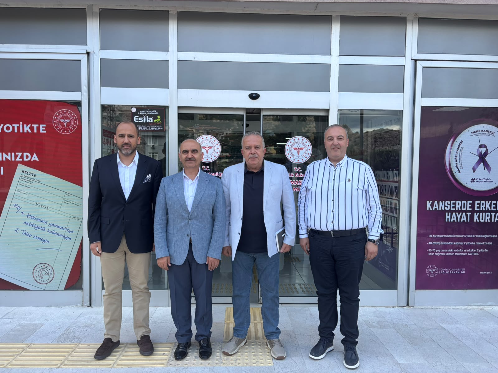 Amasya Üniversitesi ve Vakıf Yönetiminden İl Sağlık Müdürü Koç'a Ziyaret