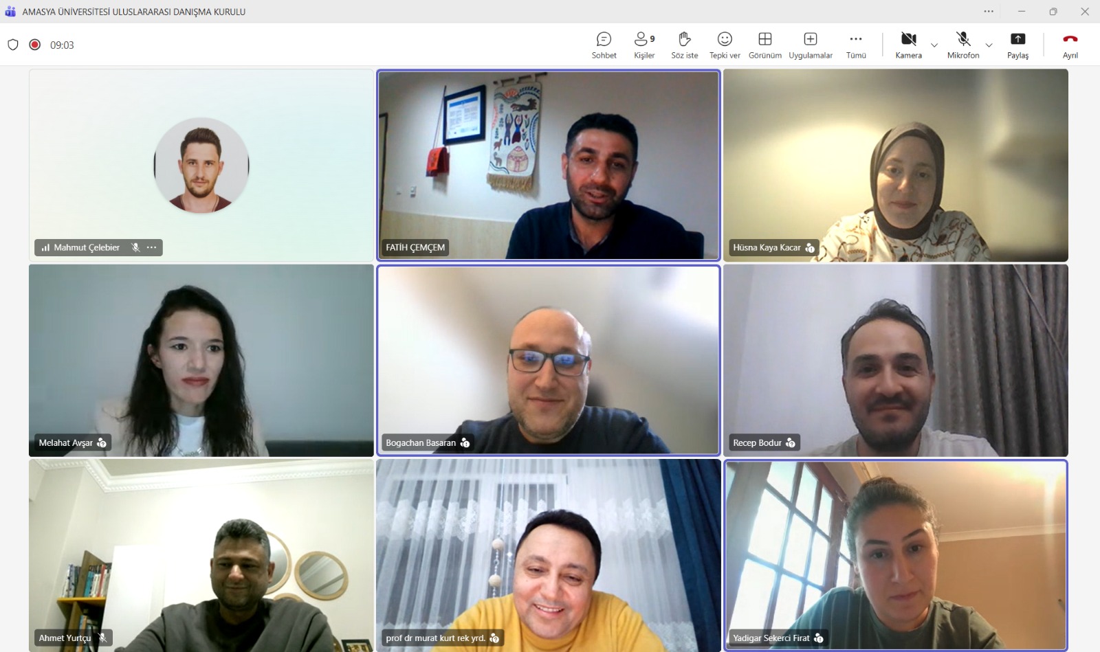 Amasya Üniversitesi Uluslararası Danışma Kurulu Toplantısı Gerçekleştirildi