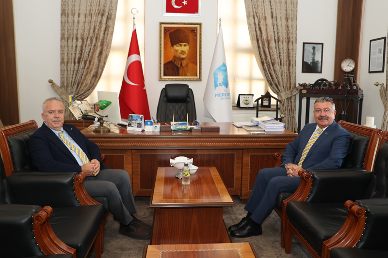 Rektör Turabi Merzifon Belediye Başkanı Alp Kargı’yı Ziyaret Etti