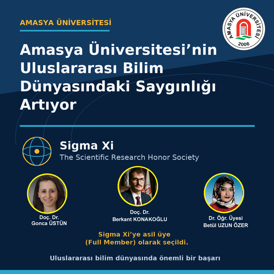 Amasya Üniversitesi’nin Uluslararası Bilim Dünyasındaki Saygınlığı Artıyor