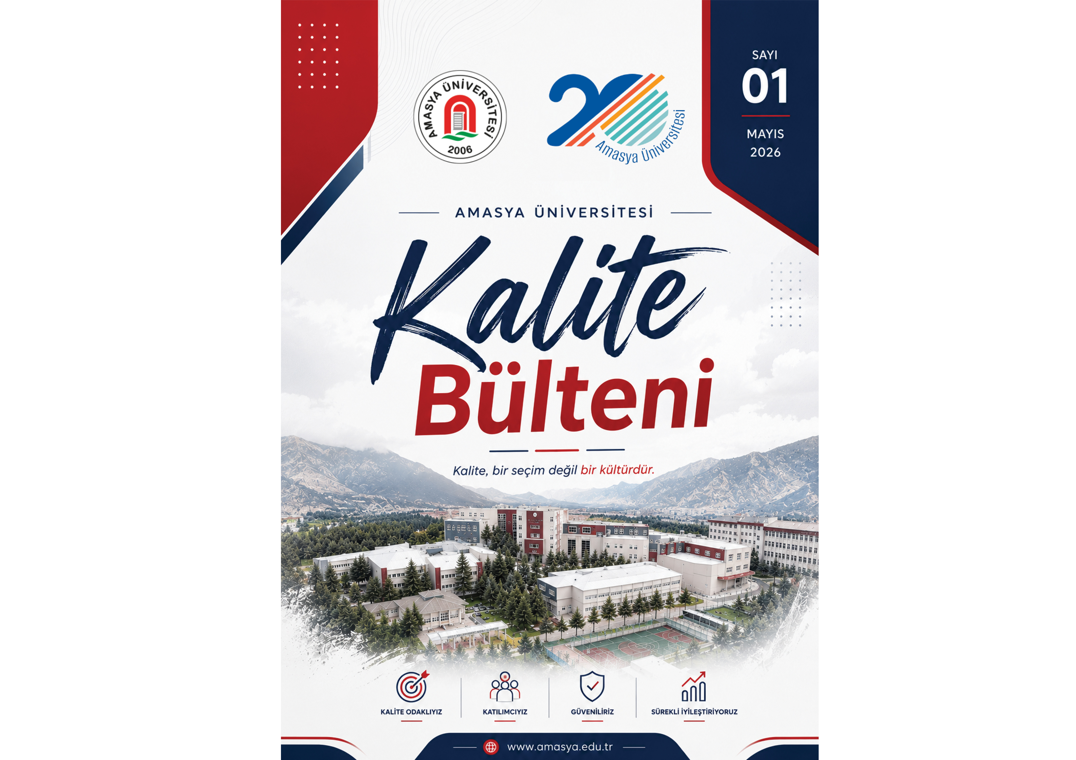 Amasya Üniversitesi Kalite Bülteninin İlk Sayısı Yayımlandı