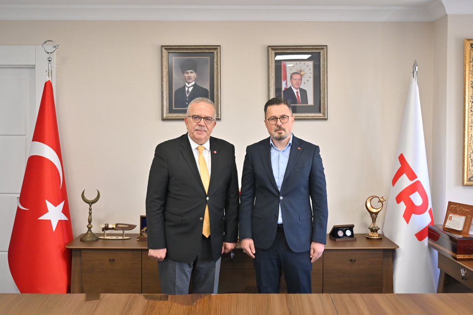 Rektör Turabi, TRT Genel Müdür Yardımcısı Eroğlu’nu Ziyaret Etti